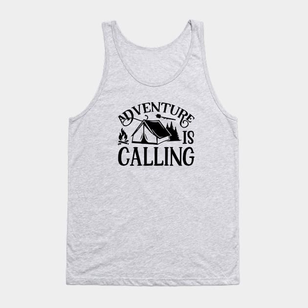 adventure is calling / outdoor camping / hiking Tank Top by The Bombay Brands Pvt Ltd